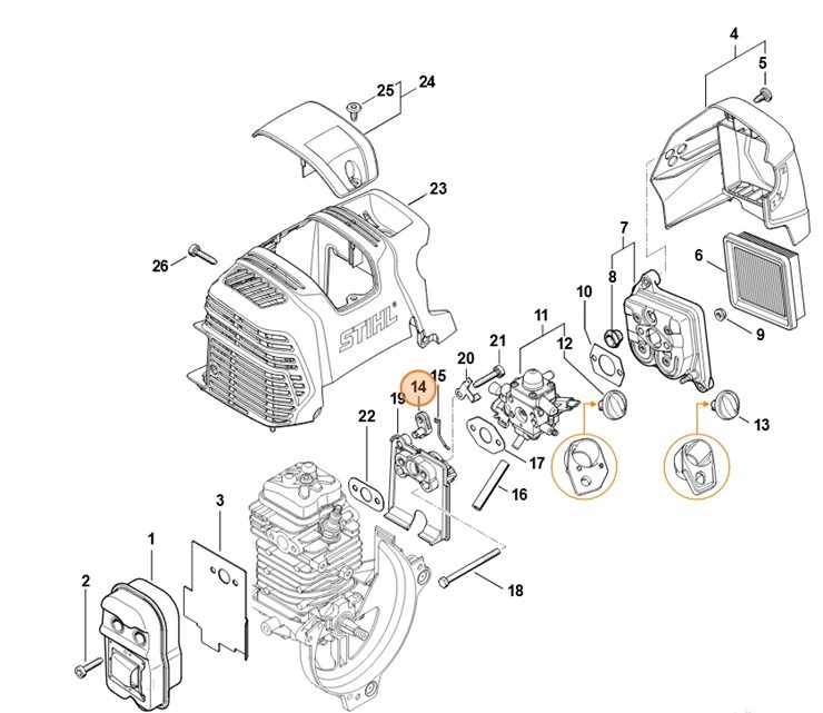Dźwignia, Stihl 41801822800