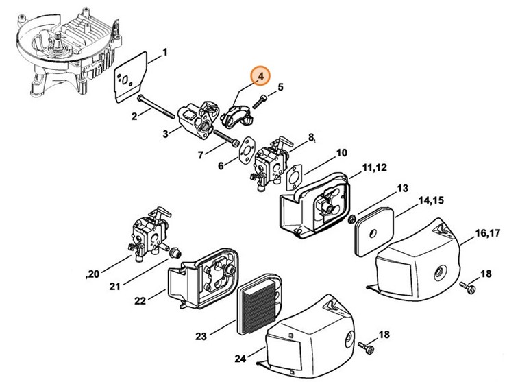 Element napinający, Stihl 42371827601