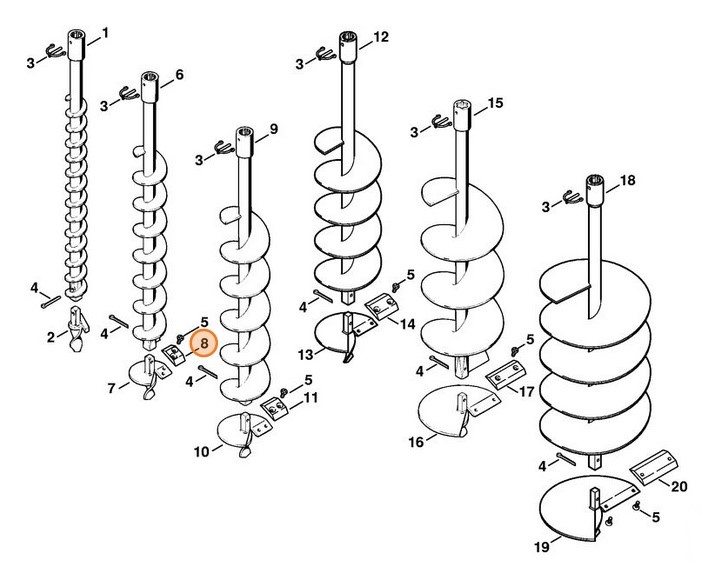  Nóż / noże Ø 60 mm, Stihl 44046823101