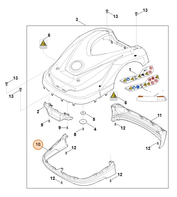 Listwa ochronna przednia, Stihl 63027067300