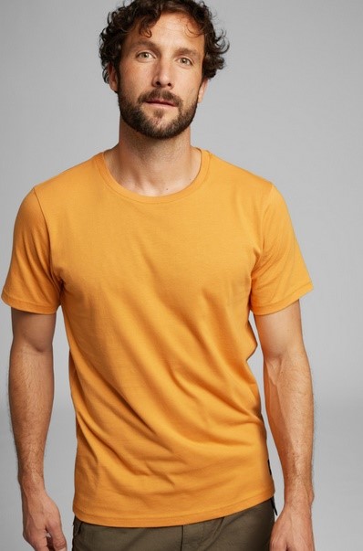 T-Shirt SUSTAINABLE LOGO MEN pomarańczowy, 04213004252, 04213004256, 04213004260, 04213004264