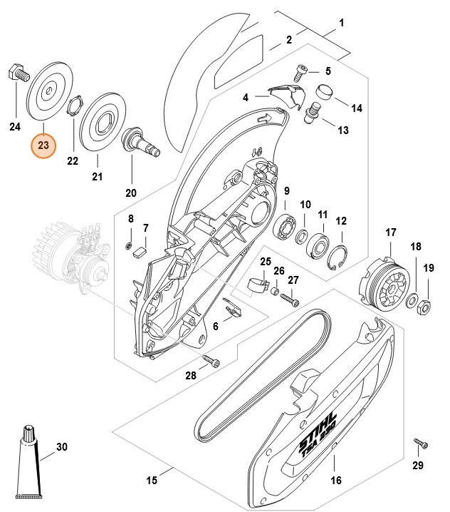 Podkładka dociskowa, Stihl 48647083001