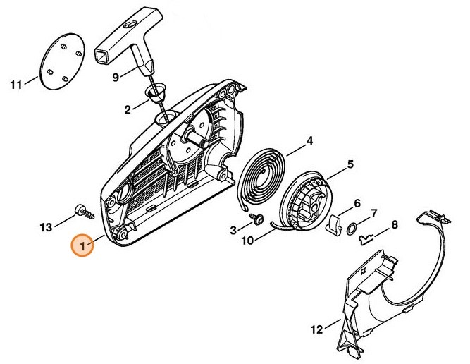 Obudowa wentylatora, Stihl 11370801808