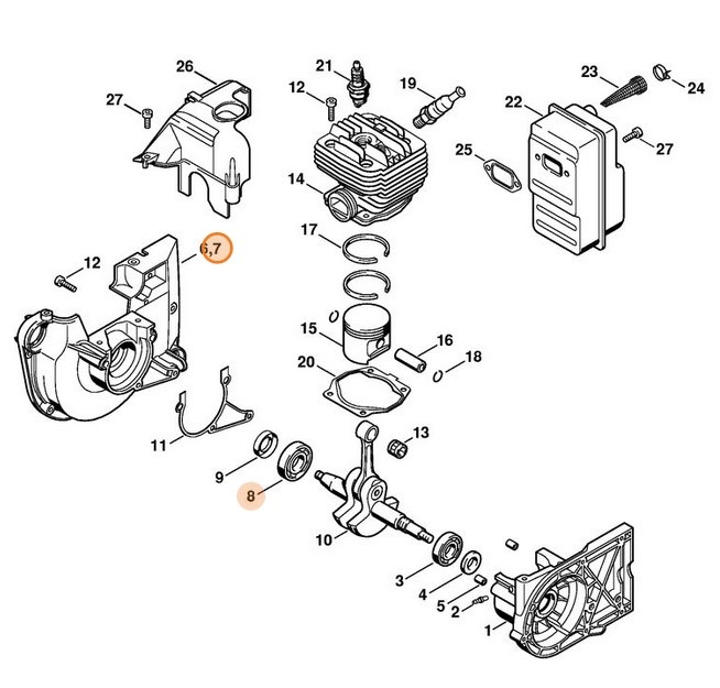 Skrzynia korbowa, Stihl 42230202600