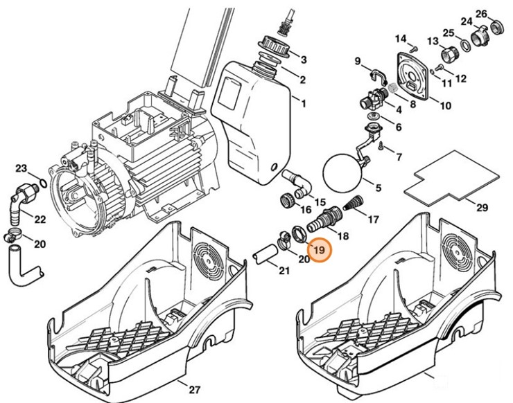 Nakrętka sześciokątna M30x1,5, Stihl 92118252500