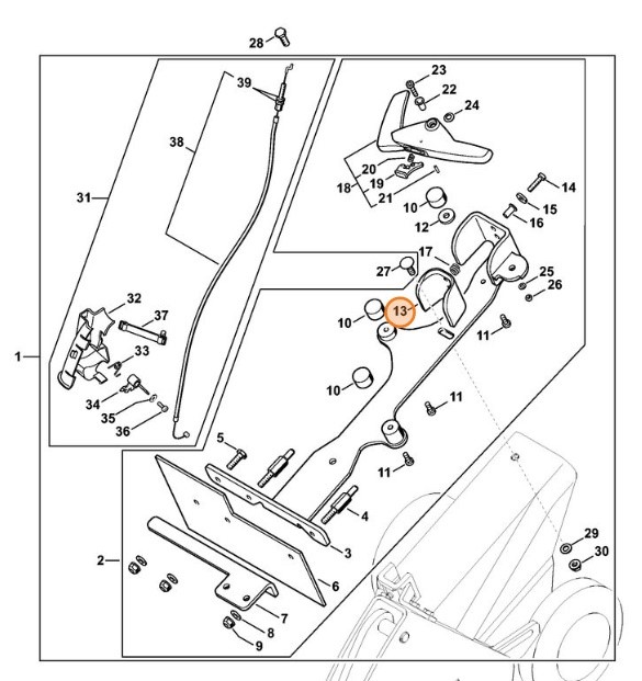 Mocowanie, Stihl 42247931100