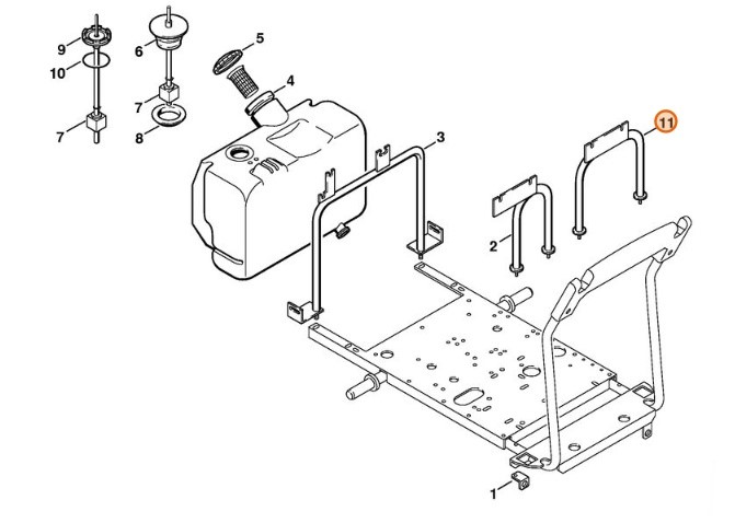 Mocowanie, Stihl 47127915410