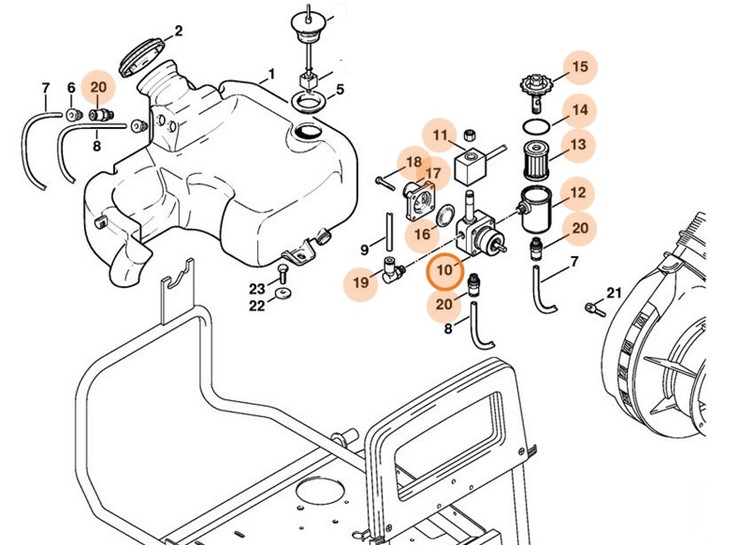 Pompa paliwowa, Stihl 47245201202