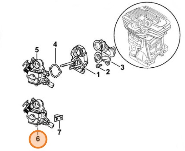 Gaźnik WTE-17B, Stihl 11401200605