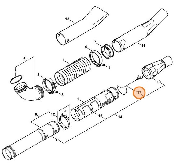 Odprowadzenie, Stihl 42827407104