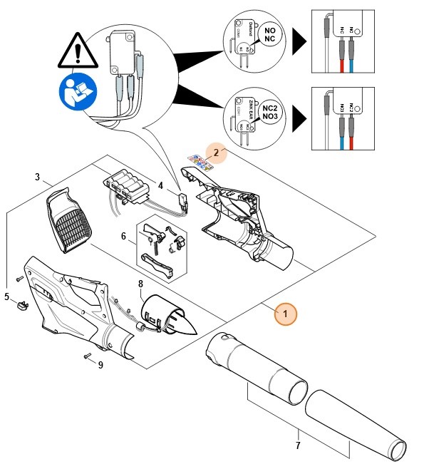 Korpus rękojeści, Stihl 45137901000