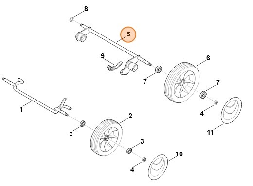 Oś, Stihl 63407002416