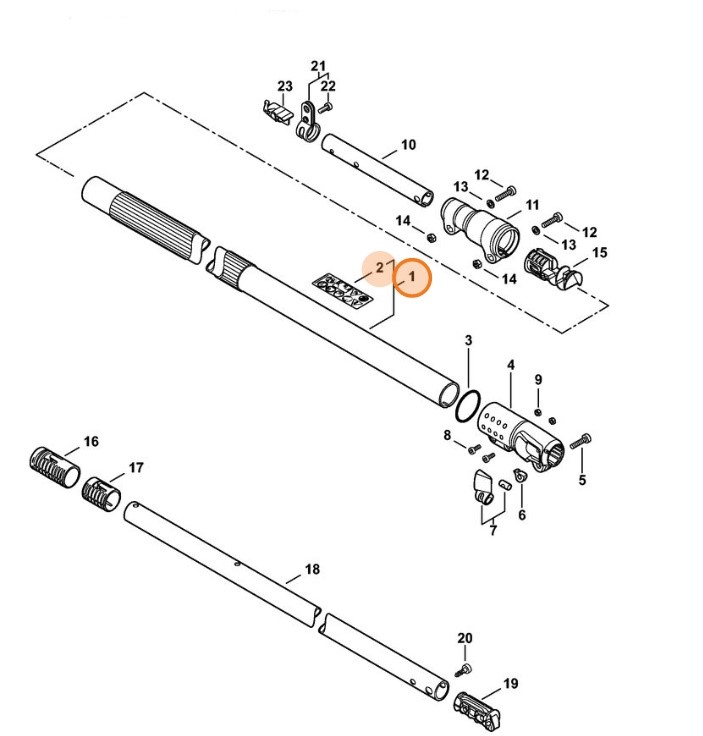 Wysięgnik Ø 38x1604 mm, Stihl 48577107100