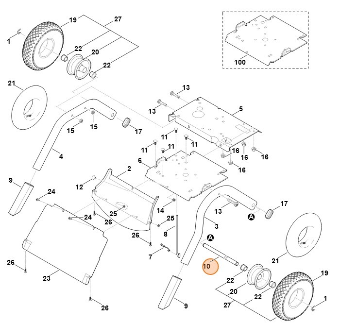 Oś kół, Stihl 60127632710