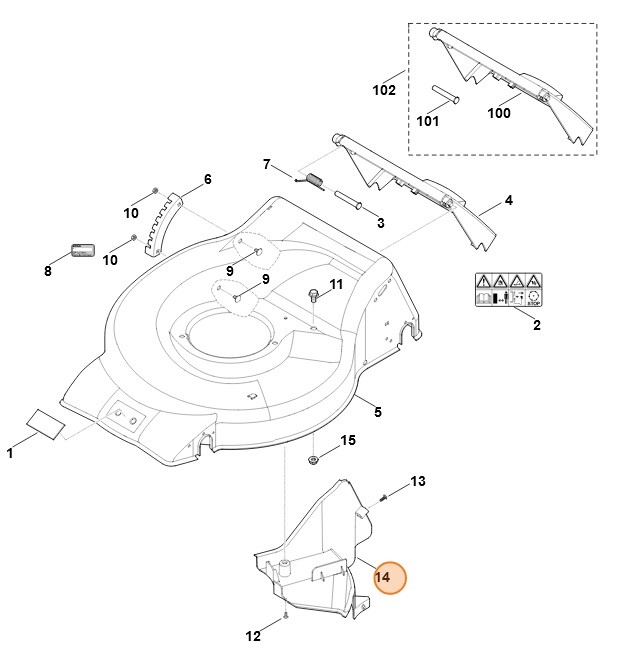 Pokrywa, Stihl 63717060700