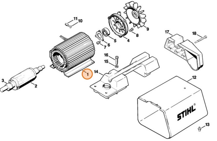 Stojan 230 V, Stihl 47176020205