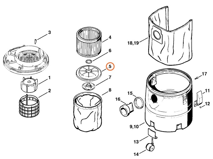 Pokrywa filtra, 47097004900