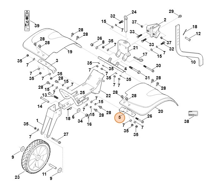 Uchwyt, Stihl 62507104503
