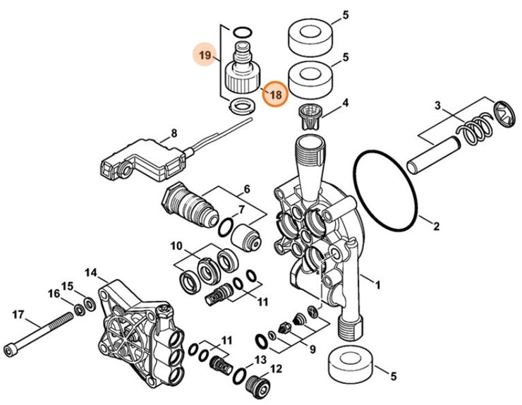Przyłącze węża, Stihl 47197007300