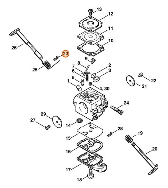 Podkładka zabezpieczająca, Stihl 11251229001
