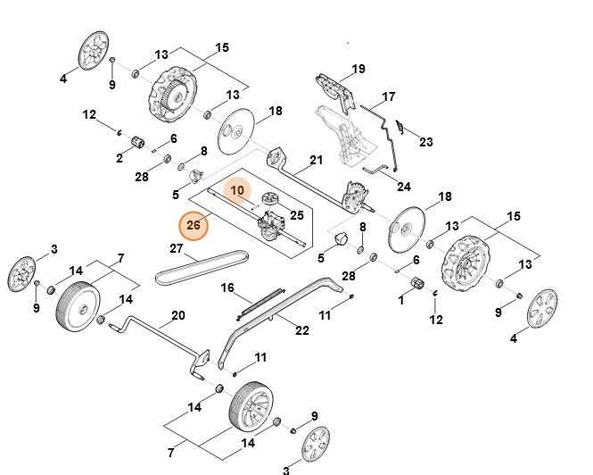 Przekładnia, Stihl WB226400100