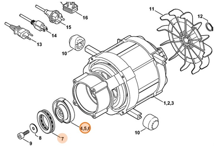 Tarcza zataczająca 7°, Stihl 47757608701