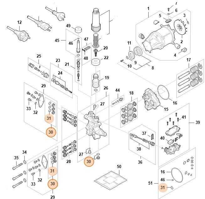 Zestaw zatyczek, Stihl RE010071901