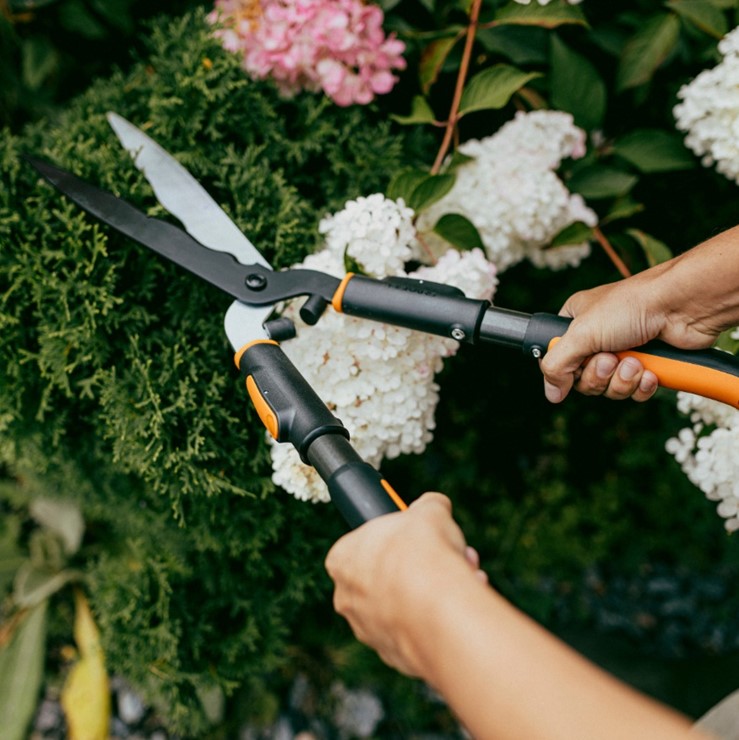 Głowica nożyce do żywopłotu z odczepianymi uchwytami OneClick, Fiskars 1082706