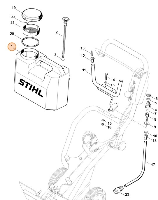Zbiornik wodny, Stihl 42017010800