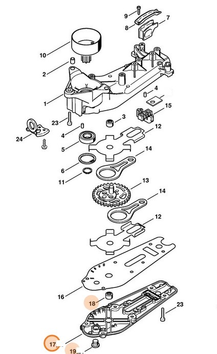 Pokrywa przekładni, Stihl 42376405801