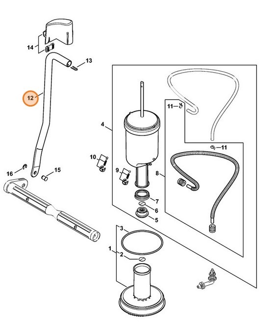 Drążek, Stihl 42557057000