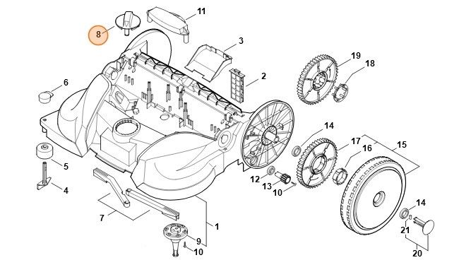 Pokrętło, Stihl 48607319101