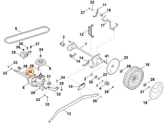 Sprężyna obejścia, Stihl 63786435100