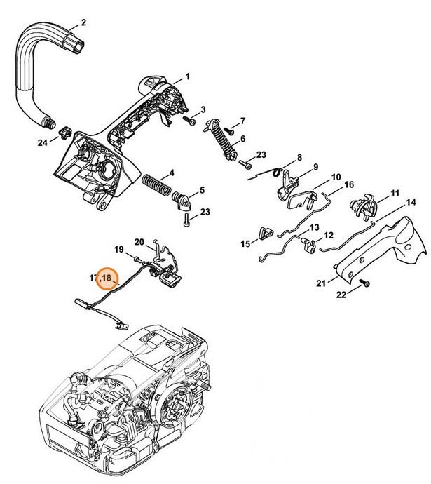 Wiązka kabli, Stihl 11454403006