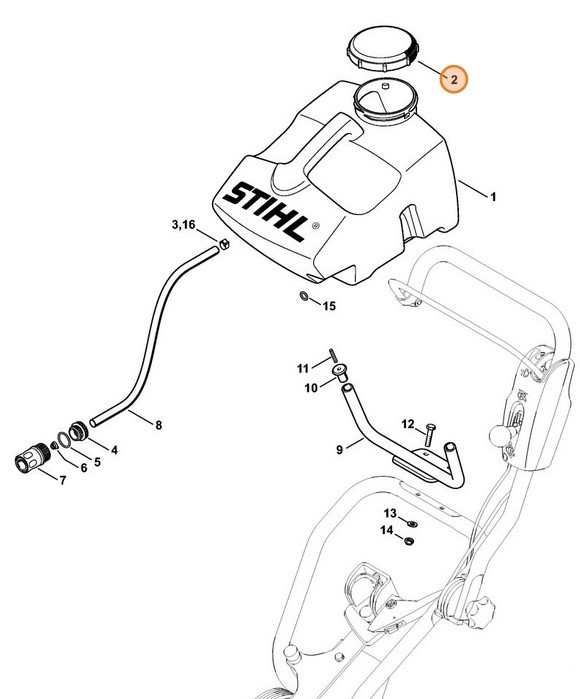 Pokrywa pojemnika, Stihl 42027010900