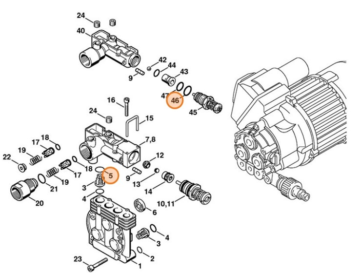 Okrągły pierścień uszczelniający 15x2-NBR70, Stihl 96459457564