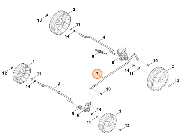 Dźwignia przełożenia, Stihl 63117038800