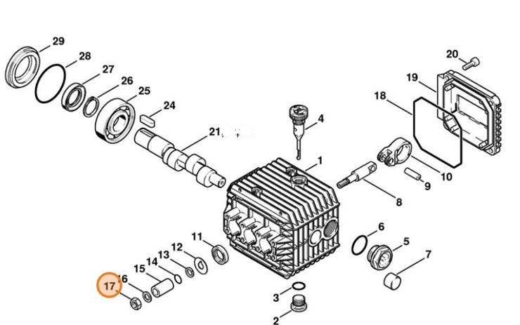Nakrętka sześciokątna M8, Stihl 47367088600