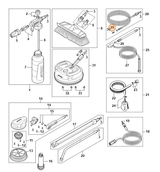 Nakrętka kołpakowa, Stihl 49105030200