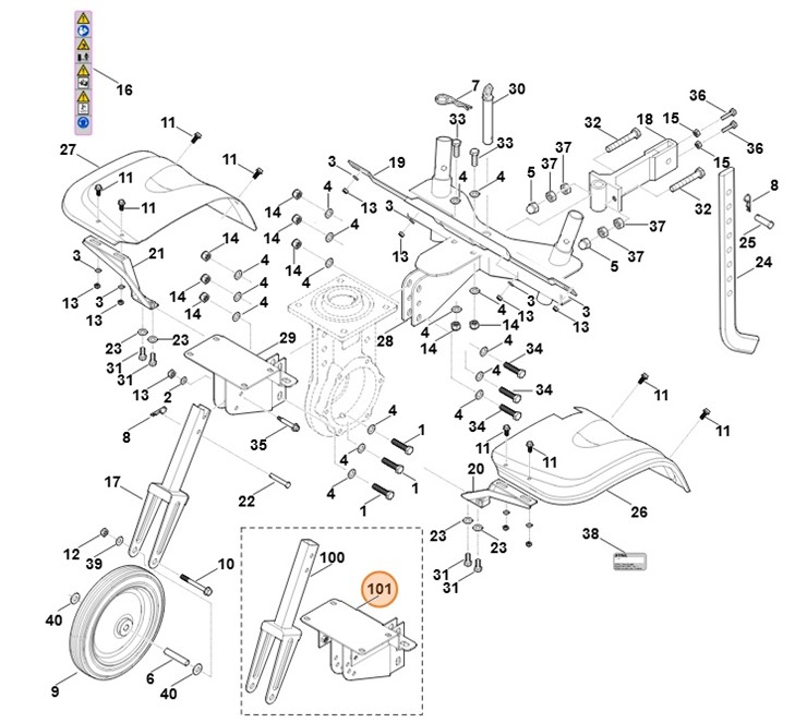 Wspornik silnika, Stihl 62517400204