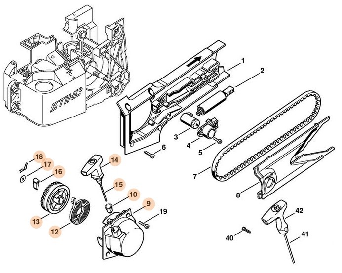 Urządzenie rozruchowe, Stihl 42211904000