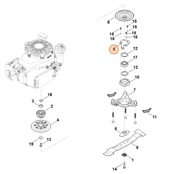 Dźwignia, Stihl 63641625000