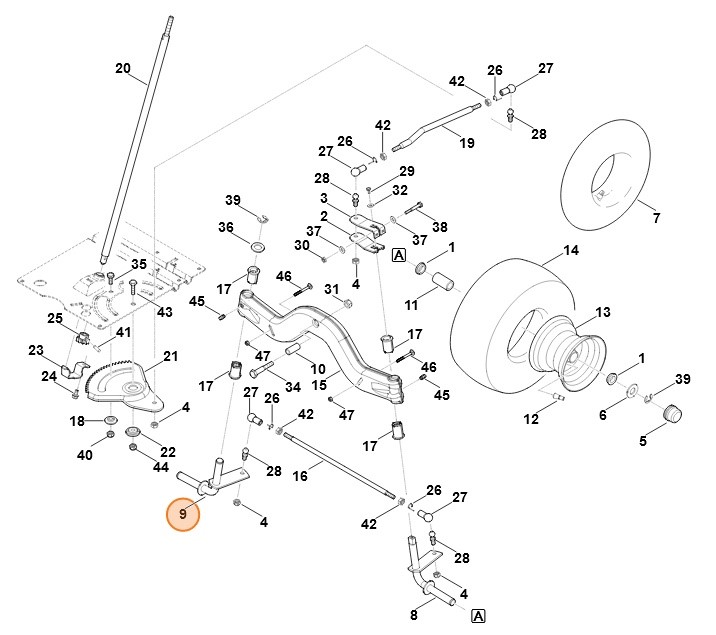 Zwrotnica, str. prawa, Stihl 61707605005