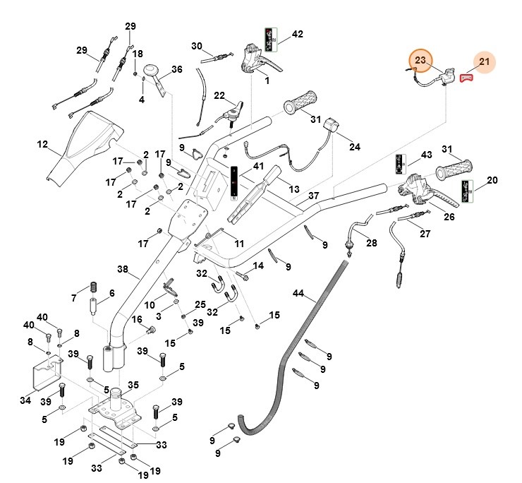 Wyłącznik zatrzymujący, Stihl 62514300200