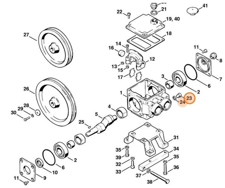 Śruba zamykająca, Stihl 47127002310