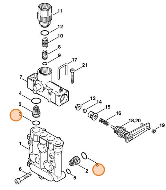 Okrągły pierścień uszczelniający 12x2, Stihl 96459513341