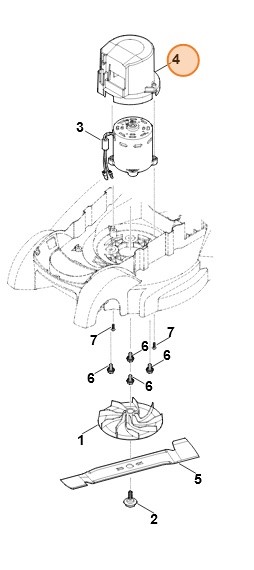 Pokrywa wentylatora, Stihl 63206060106