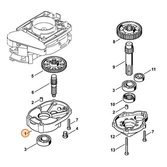 Obudowa przekładni, Stihl 43136410301
