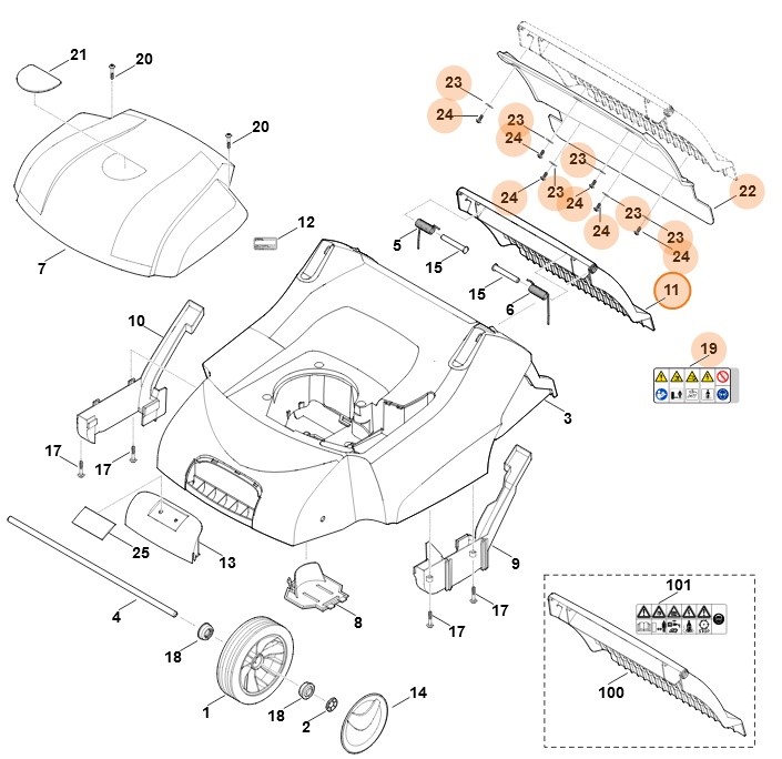 Pokrywa, Stihl 62907002702