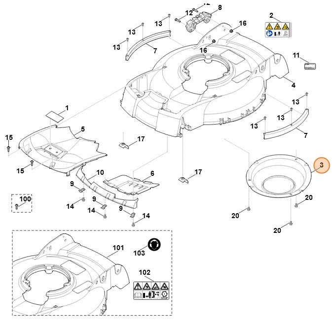 Wspornik, Stihl 63757014101